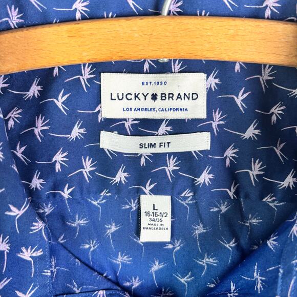 LUCKY BRAND Men’s LongSleeve , Button front, casual dress shirt  Size L - Picture 7 of 10